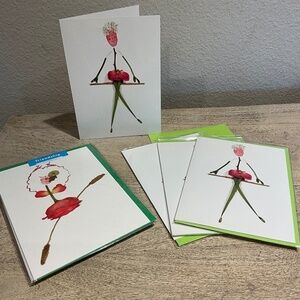 NOTE CARD SET Curlin Reed Sullivan Botanical Friendship notecards - 10 Cards